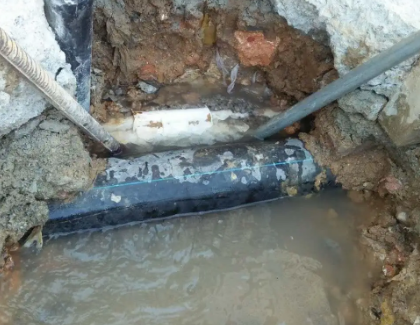 西畴测漏水之水管漏水